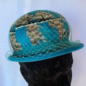 🎉HP🎉Beautiful Teal Velour Hat